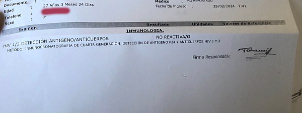 Examen VIH